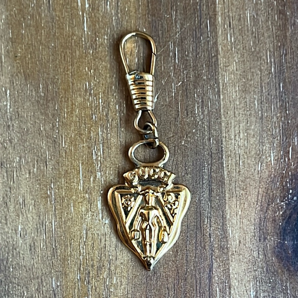 Vintage Gucci zipper pull charm